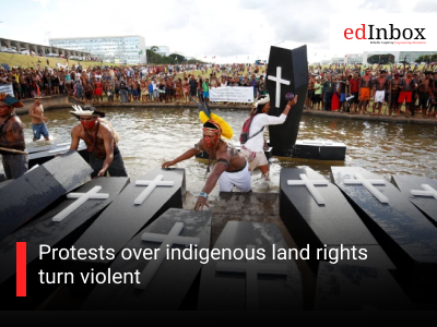Protests over indigenous land rights turn violent